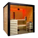 Sauna d'interieur family Hybrid - 1.96 m x 1.89 m x 2.04 m