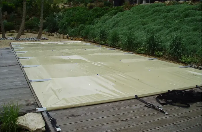 Bâche à barres - 4 saisons (Bleu, 3m x 7m)